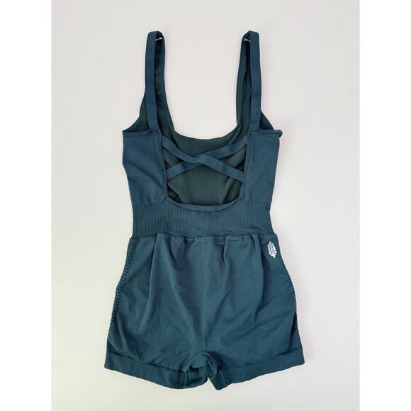 Free People Movement Teal Good Karma Runsie - Size  XS/S - Picture 2 of 5